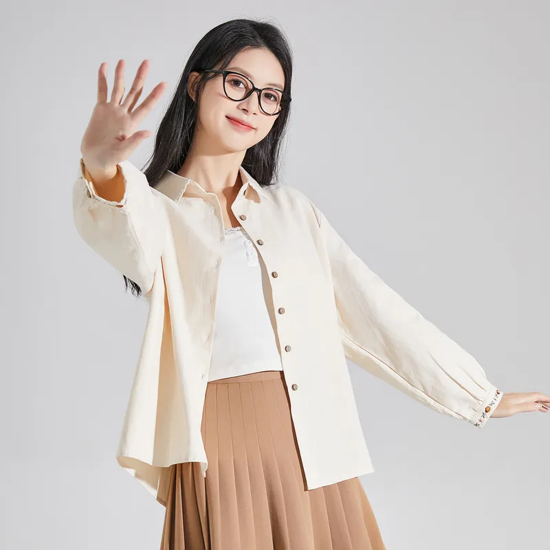 Tonlion Shirts Women's Ecru-1