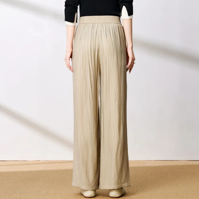 FENHONGMALI Casual Pants Women's Khaki-3