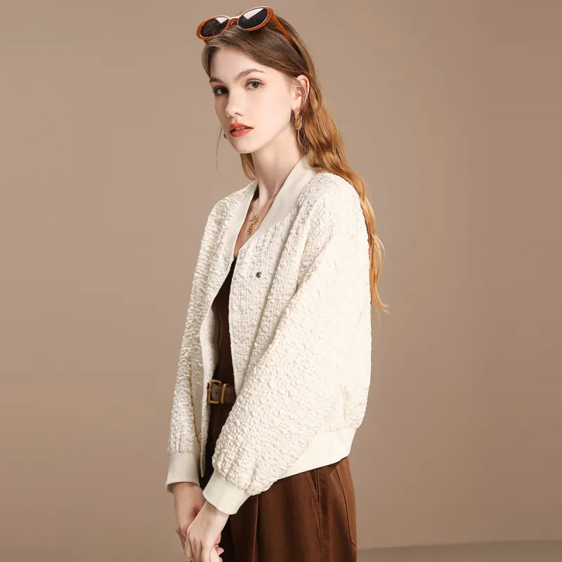 FENHONGMALI Jackets Coats Women's Beige-2