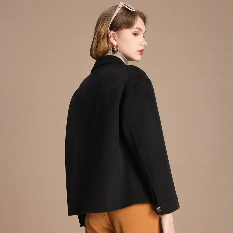 FENHONGMALI Jackets & Coats Women's Black-3
