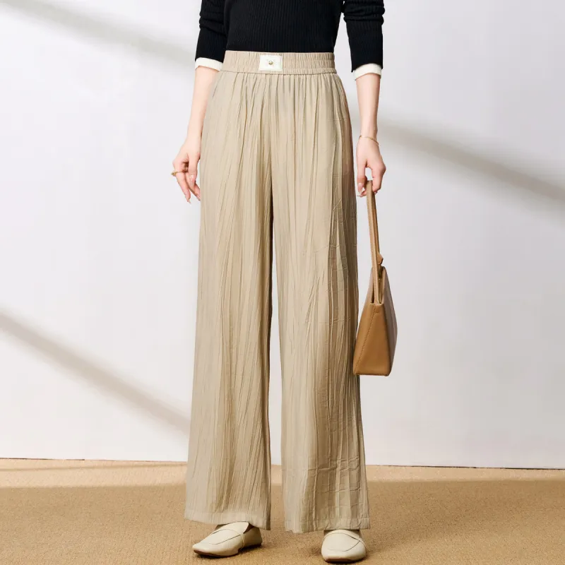 FENHONGMALI Casual Pants Women's Khaki-2