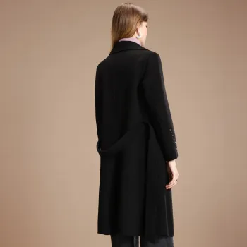 FENHONGMALI Coats Women's Black