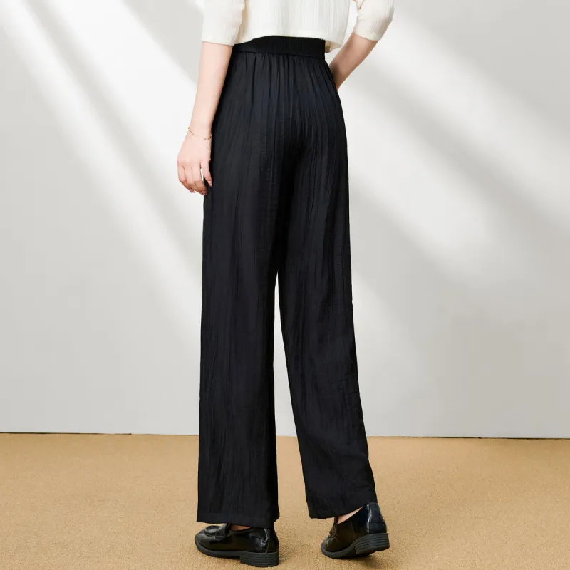 FENHONGMALI Casual Pants Women's Black-2