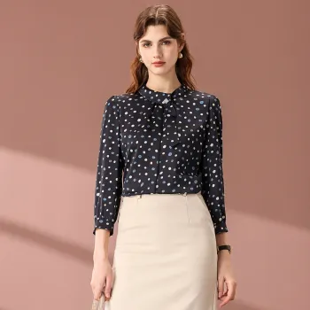 FENHONGMALI Shirts Women's Blue