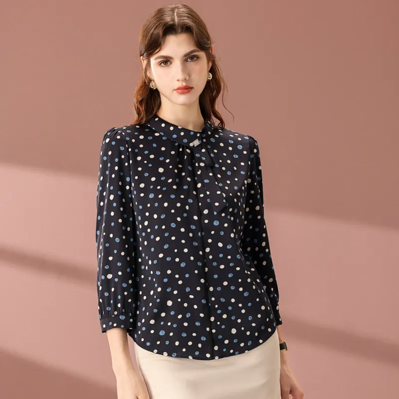 FENHONGMALI Shirts Women's Blue-1