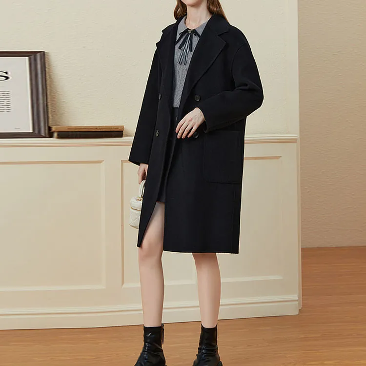 KBNE Coats Women's Navy Blue-3