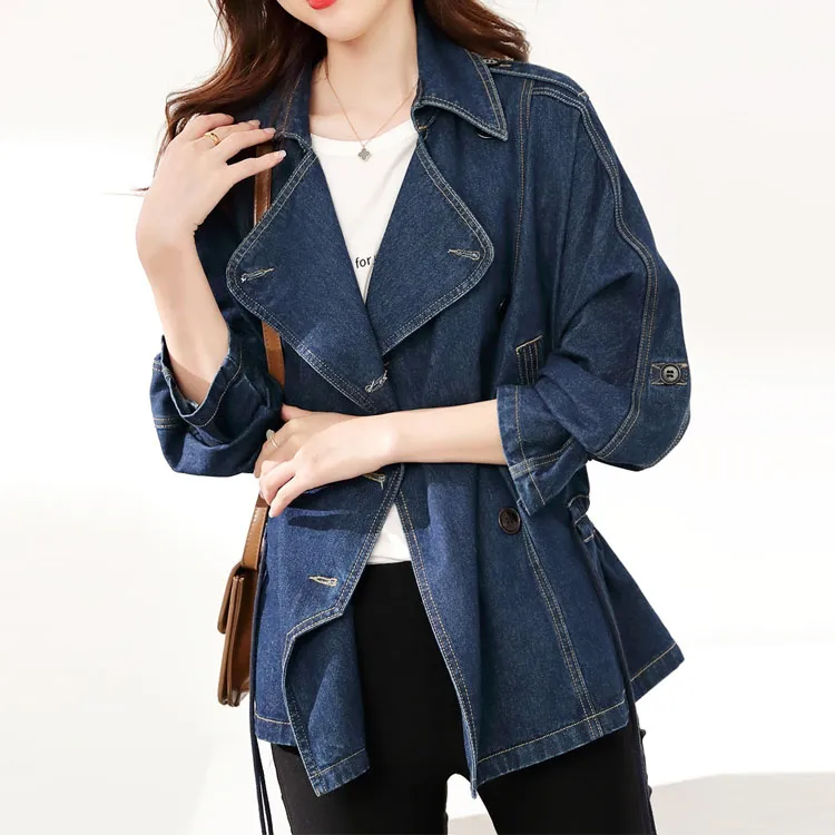 【dme】 Denim Jacket Women's Dark Denim Blue-1