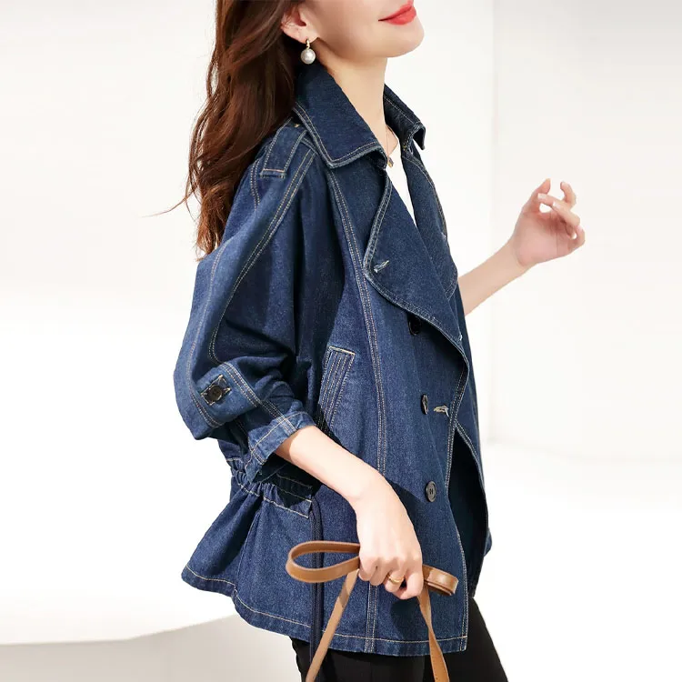 【dme】 Denim Jacket Women's Dark Denim Blue-2