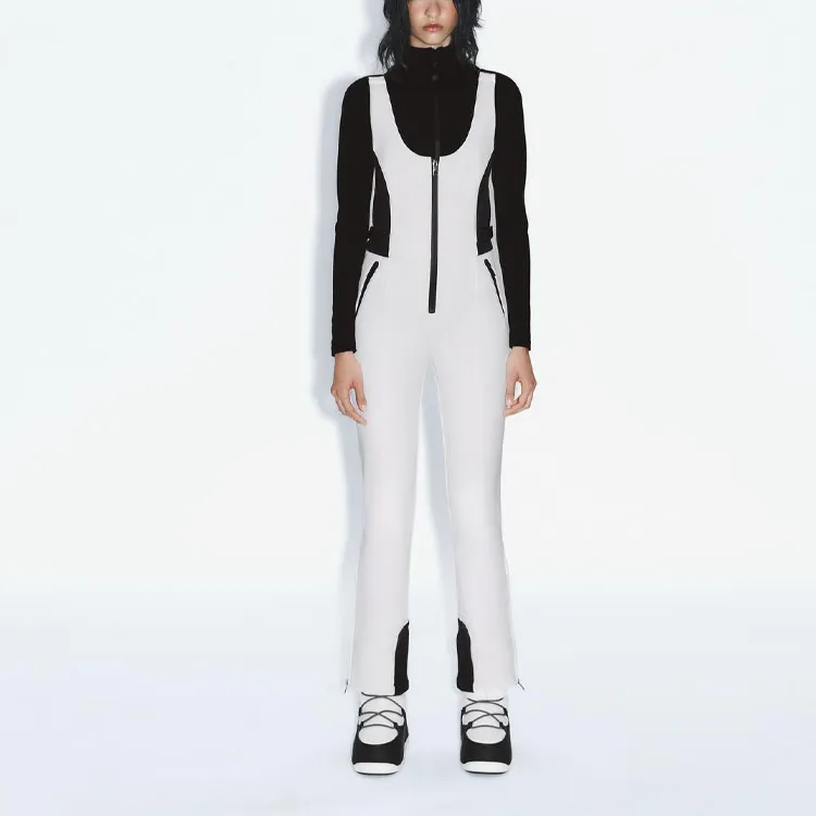 ZARA Skiing Series Overalls Women's White-2