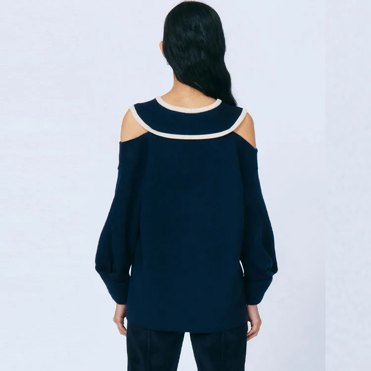 Maison Mai Sweater Women's Navy Blue-2