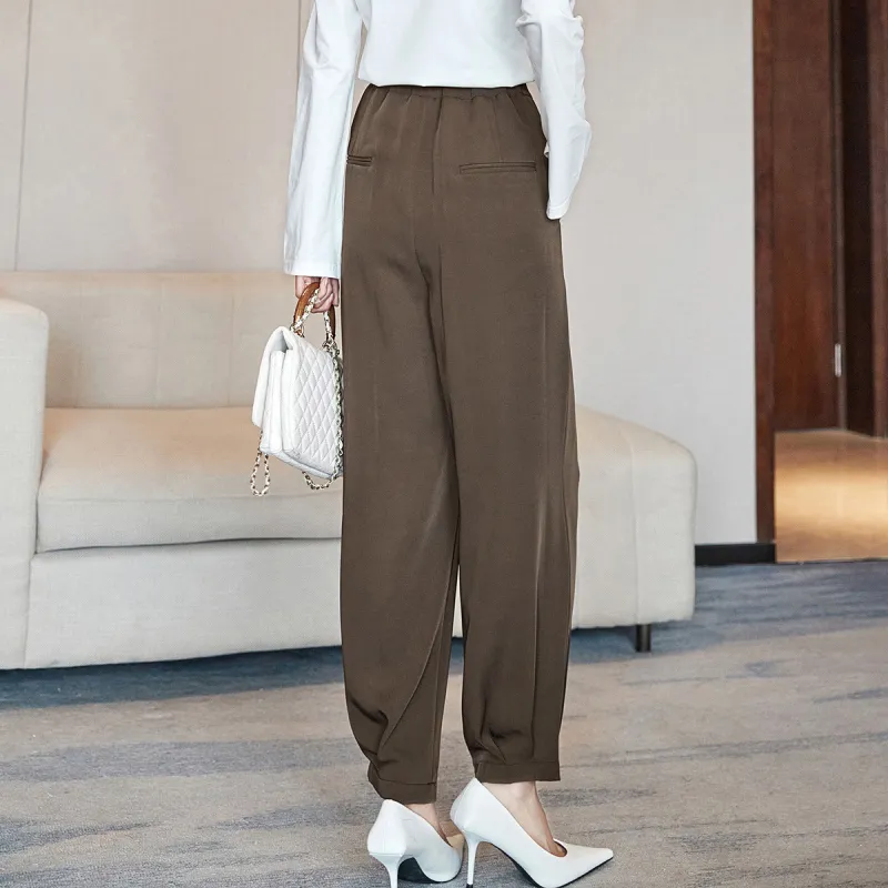 MT Casual Pants Women's Coffee-1