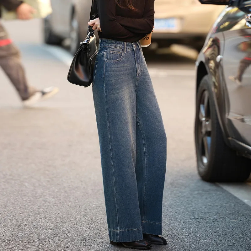 Mt Jeans Women's Vintage Denim Blue-1
