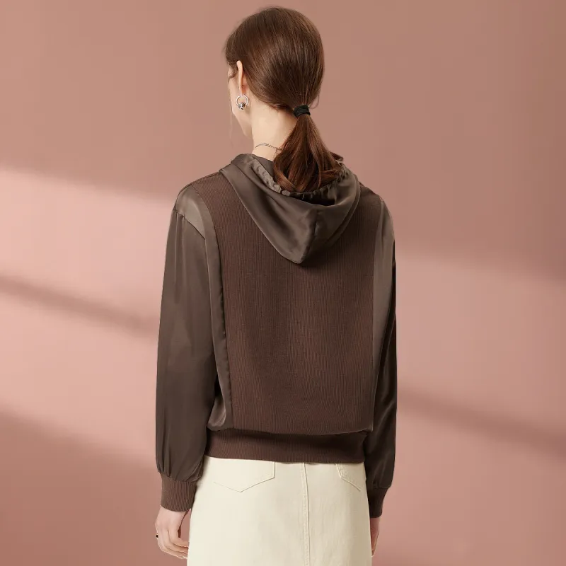 FENHONGMALI Sweatshirt Women's Coffee-1