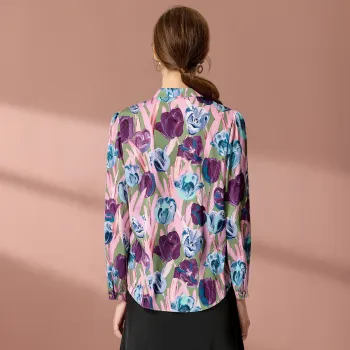 FENHONGMALI Shirt Women's Purple
