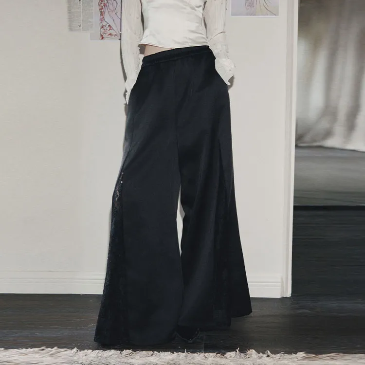 SAPIC OFFICIAL Casual Pants Women's Black-1