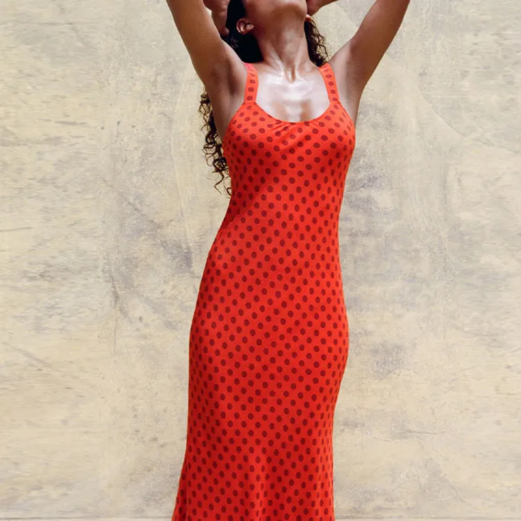 Realisation Par Sleeveless Dress Women's Polka Dot Halo-2