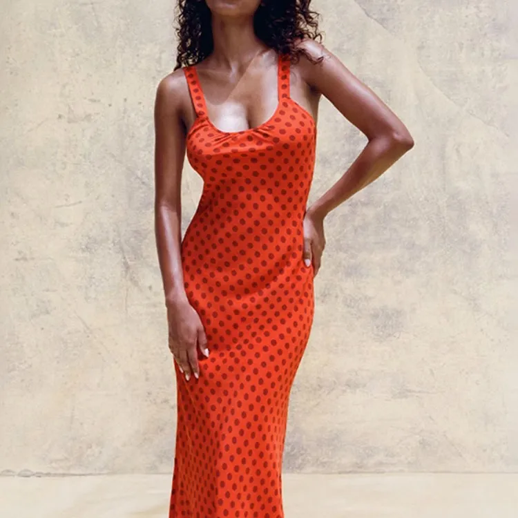 Realisation Par Sleeveless Dress Women's Polka Dot Halo-1