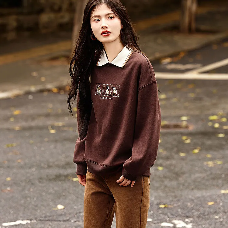 【dme】 Sweatshirt Women's Chocolates-1