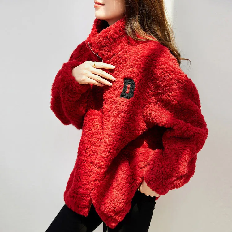 【dme】 Velvet feel Coat Women's Green-4