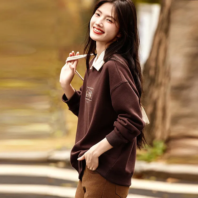 【dme】 Sweatshirt Women's Chocolates-3