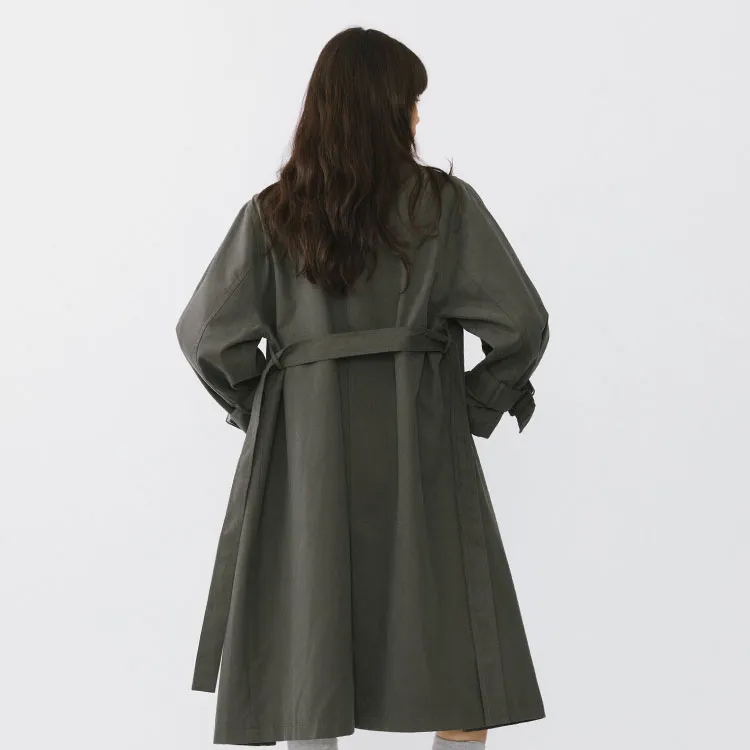 Cubic Trench Coats Women's-2