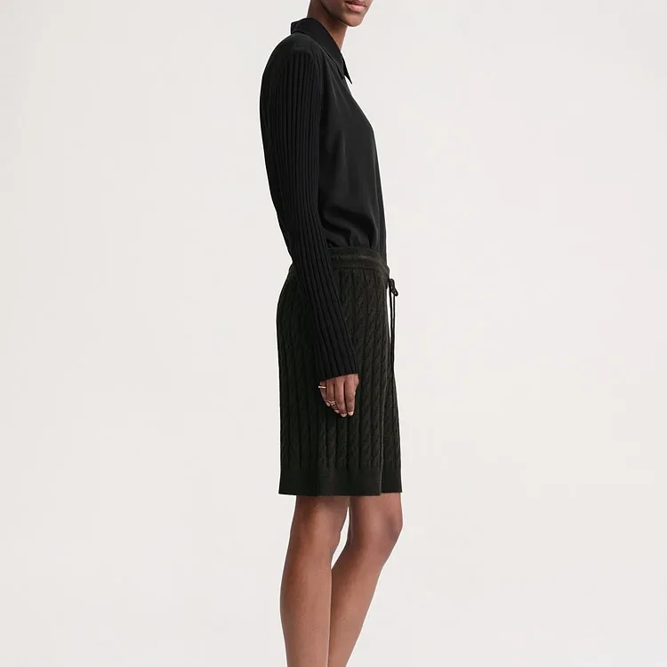 TOTEME Cable knit Shorts-3