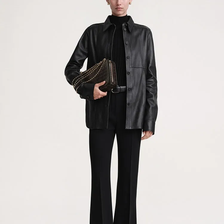 TOTEME Panelled Buttoned Shirt Jacket-1