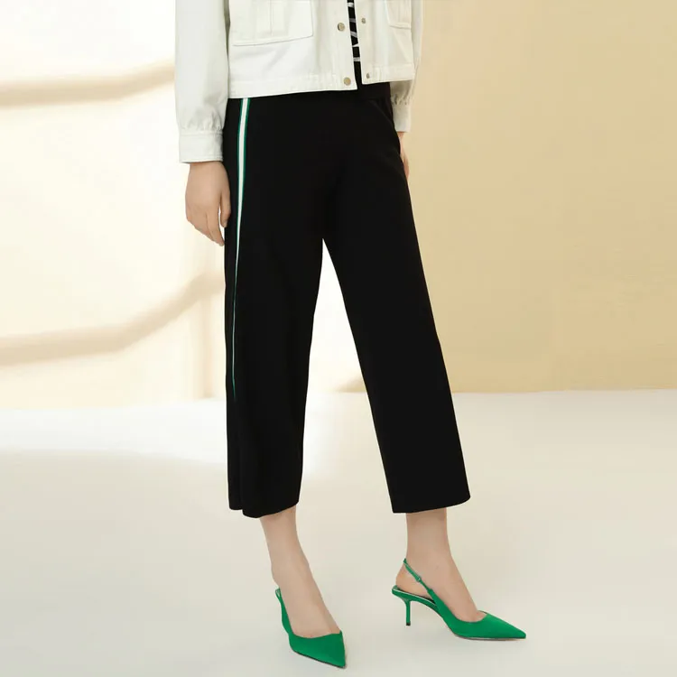 JZ Juzui Casual Pants Women's Heather Black-3