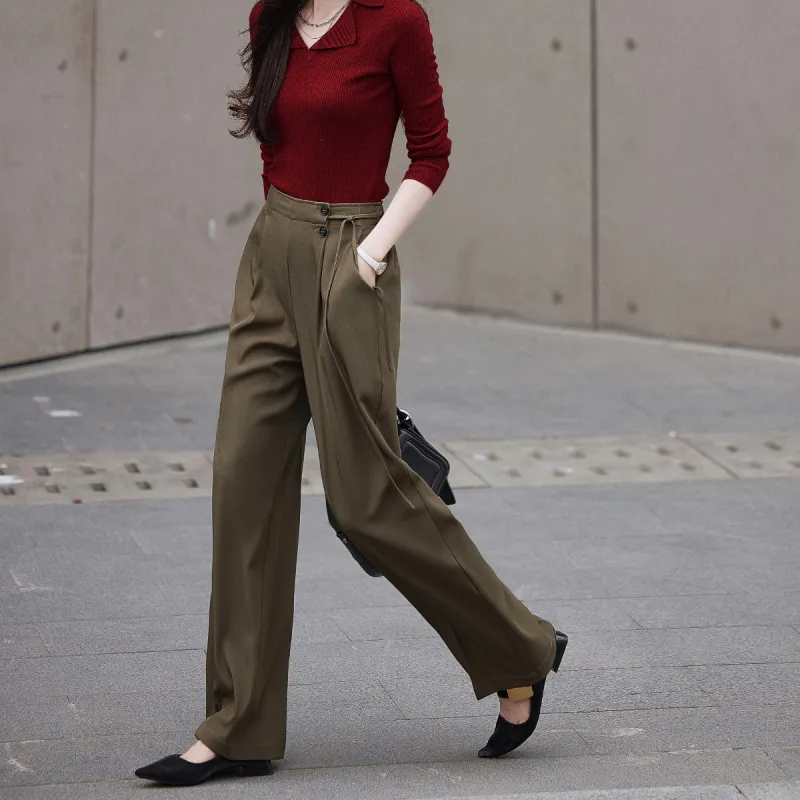 Mt Casual Pants Women's Dark Khaki-2
