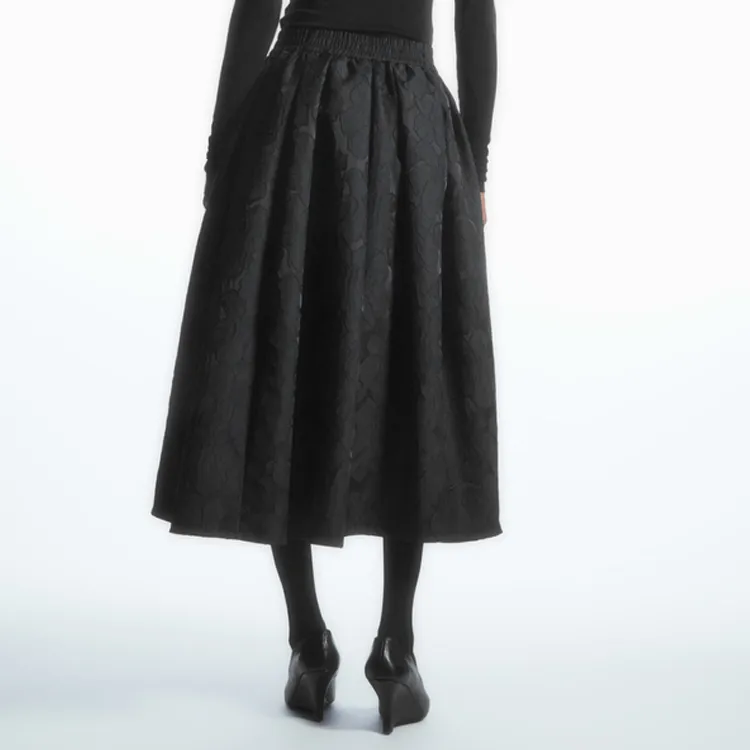 COS Casual Long Skirt Women's Black-2