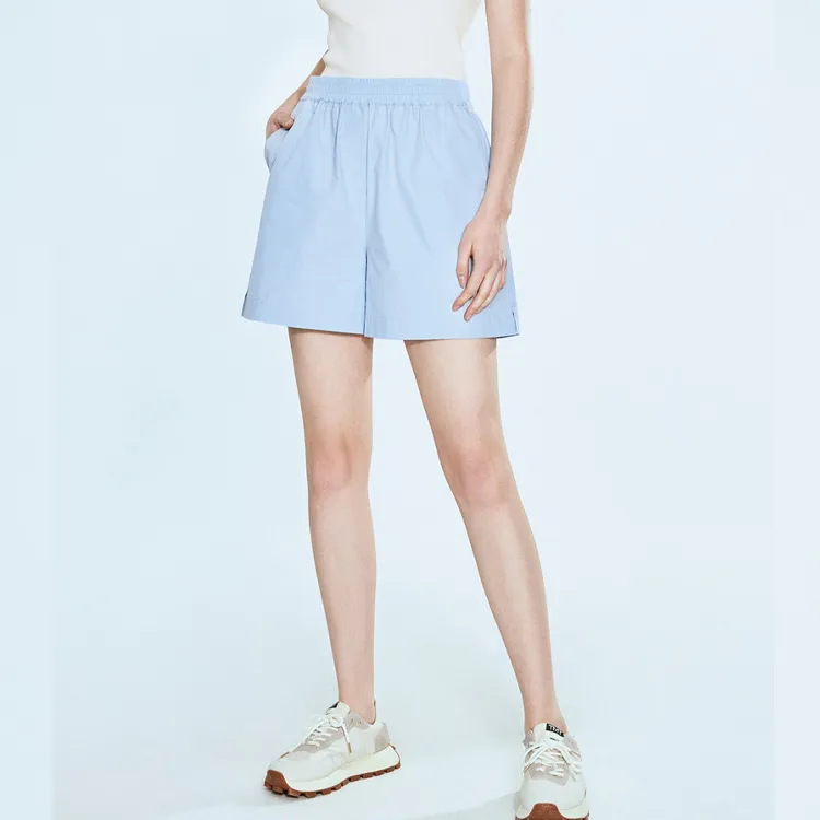 COVERINS Casual Shorts Women's Blue-2