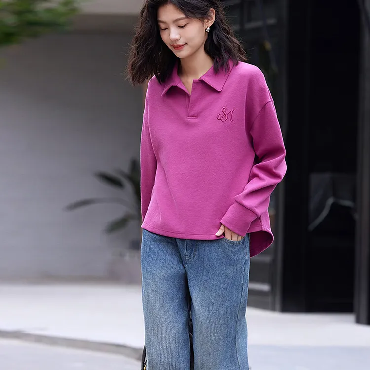 【dme】 Sweatshirt Women's Berry Red-1