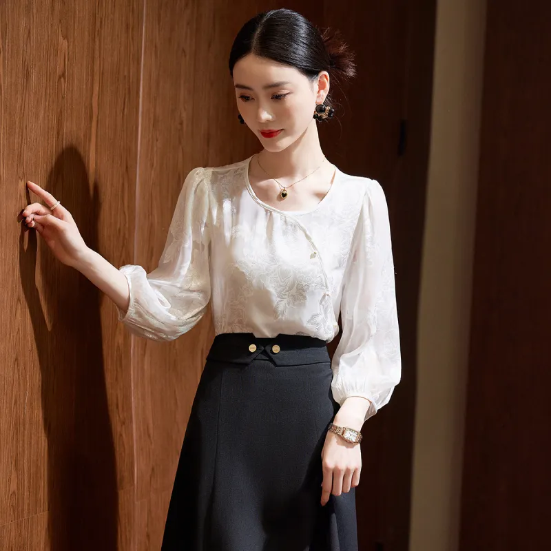Hang Yi Court SS24 Shirt Women's White-2
