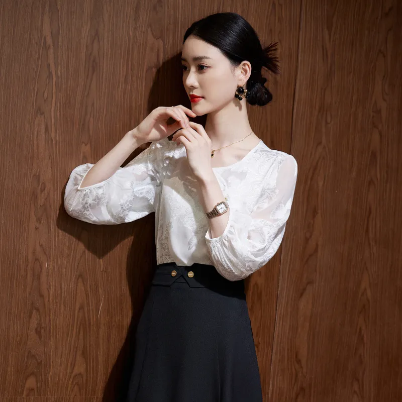 Hang Yi Court SS24 Shirt Women's White-3