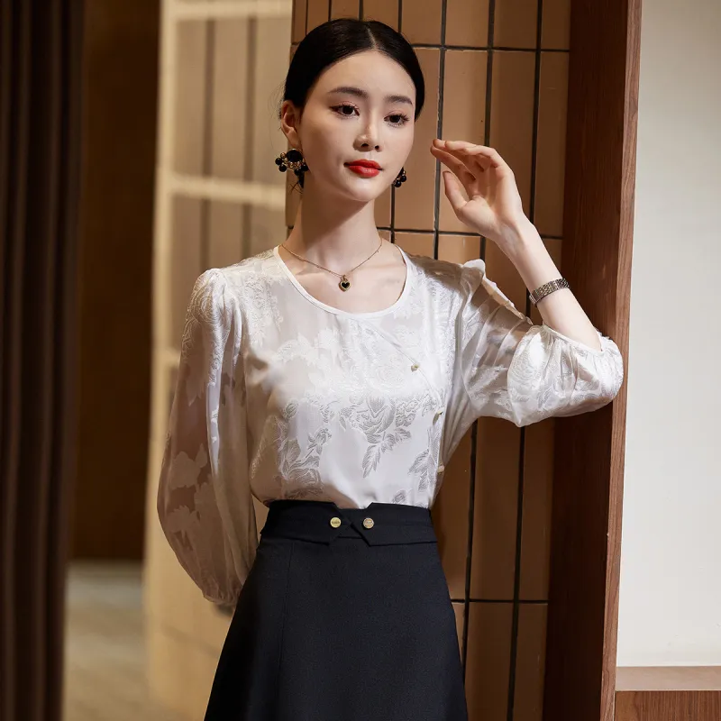 Hang Yi Court SS24 Shirt Women's White-1