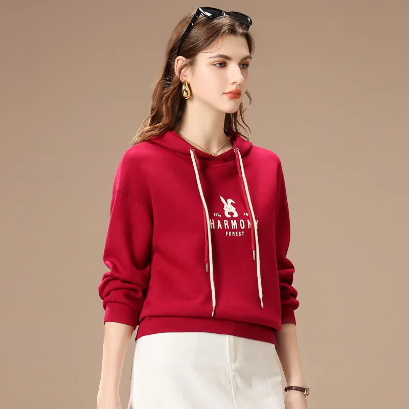 FENHONGMALI Sweatshirt Women's Watermelon Red-3