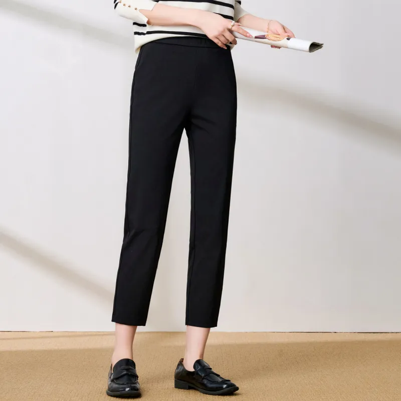 FENHONGMALI Casual Pants Women's Black-2
