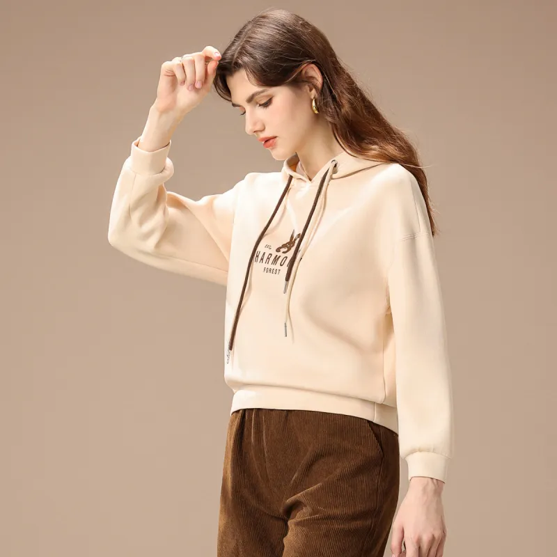 FENHONGMALI Sweatshirt Women's Ecru-4