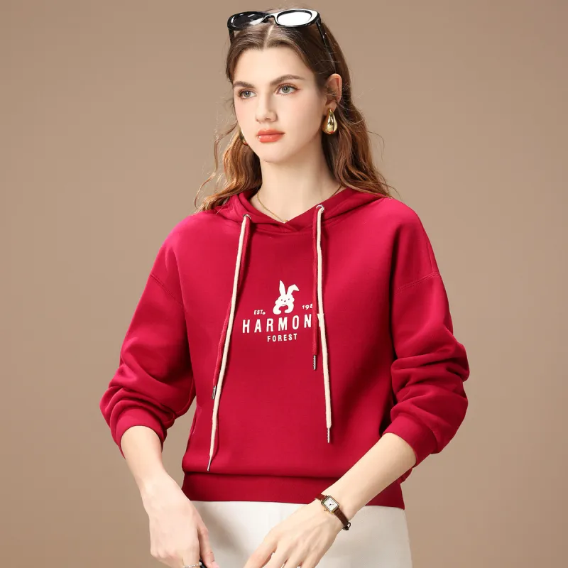 FENHONGMALI Sweatshirt Women's Watermelon Red-1