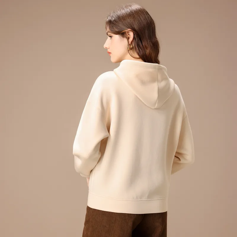 FENHONGMALI Sweatshirt Women's Ecru-3