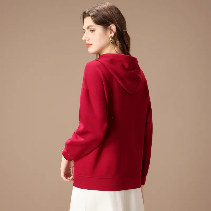 FENHONGMALI Sweatshirt Women's Watermelon Red-2