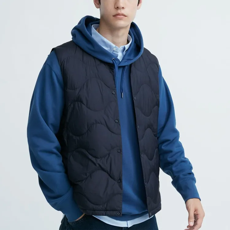 UNIQLO Vests Men Dark Blue-1