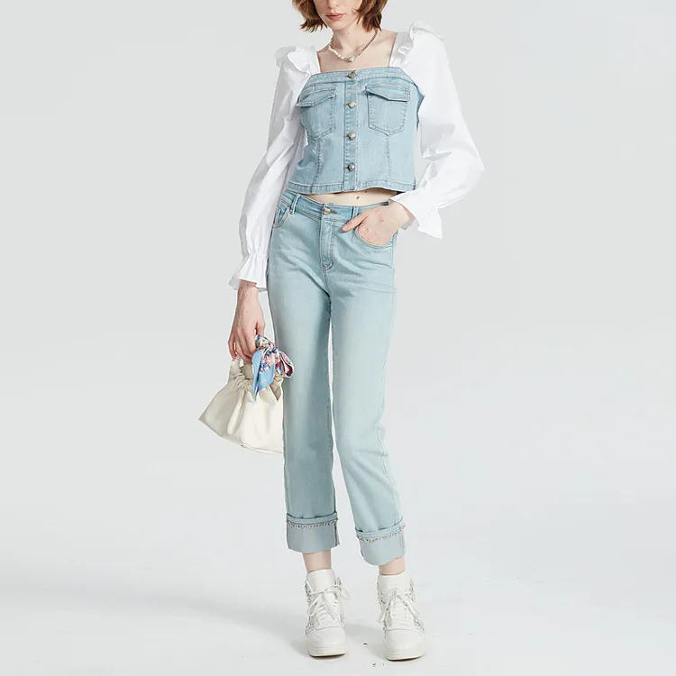 AIVEI Shirts Women's Blue/3200-2