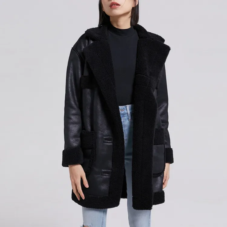 Hollister Coats Women's Black-1