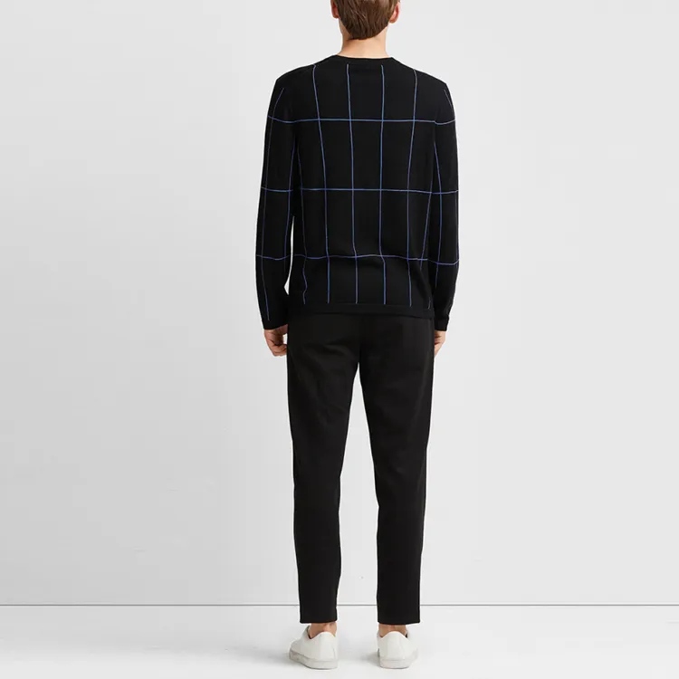 THEORY Sweater Men's Black/Blue-2