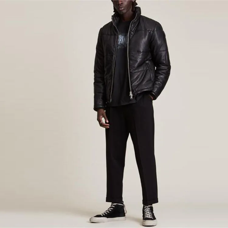 ALLSAINTS Leather Jacket Men's Black-1