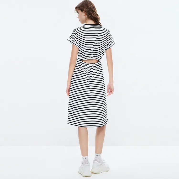 Miss Sixty Short-Sleeved Dresses Women's White/Black-1