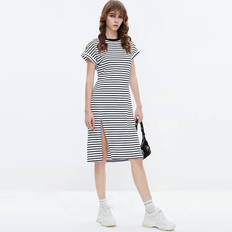 Miss Sixty Short-Sleeved Dresses Women's White/Black-2