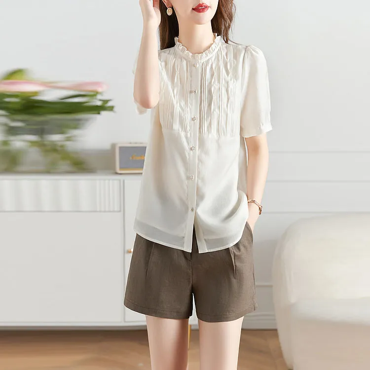 Like The Age Of Water Shirt Women's Beige-1