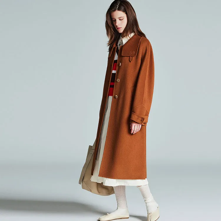 MSLAN Coats Women's Caramel-3
